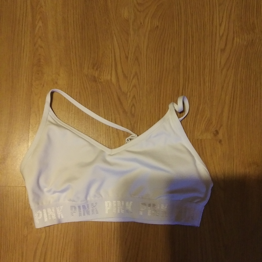 Pink Vs Wireless Sports Bra Size Medium EUC